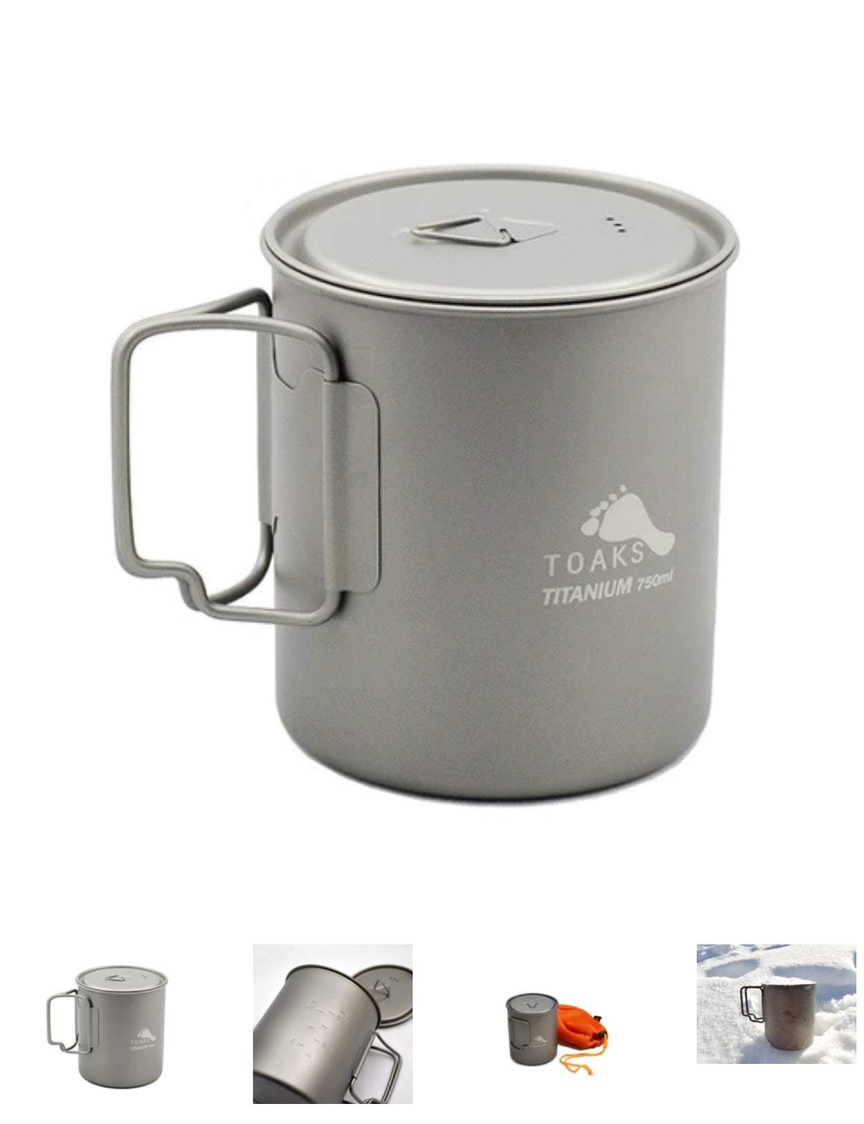 Toaks 750 ml no bail arm