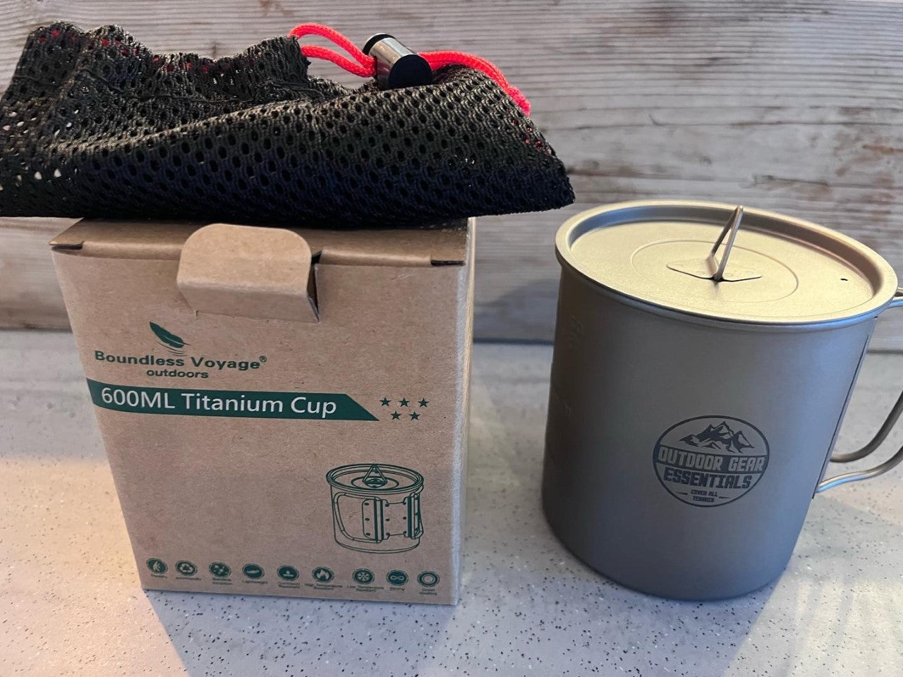 OGE TITANIUM 600ML POT WITH LID outdoor gear essentials