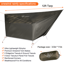 Load image into Gallery viewer, ONEWIND ULTRALIGHT 12' TARP SHELTER  PLUS NEW CAMO