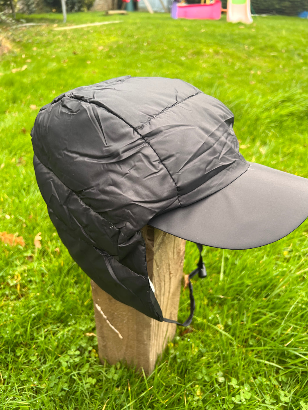 Down Beanie with peak Winter perfect