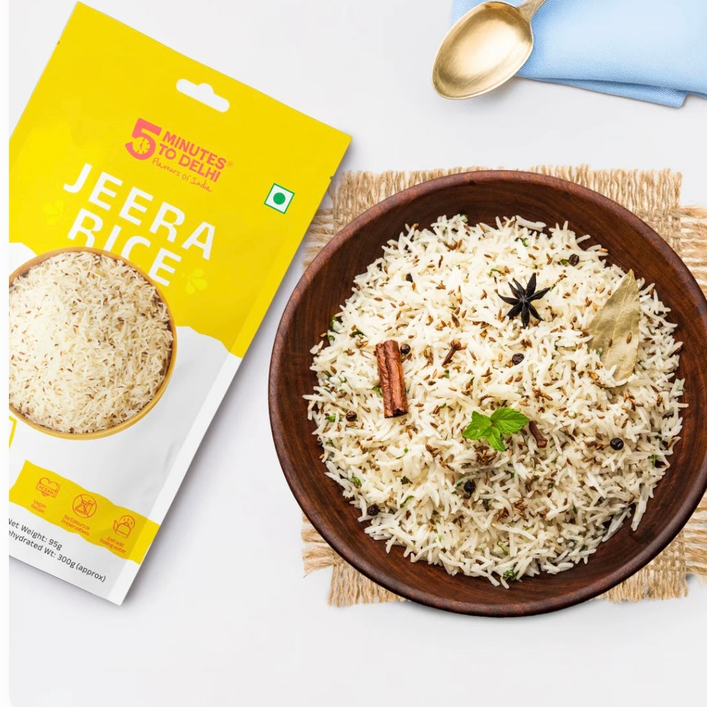 Jeera Rice - 5 minutes to Delhi