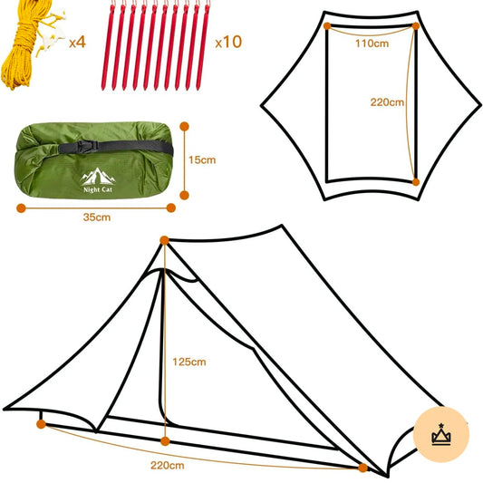 Night Cat 2 man J zip Lanshan