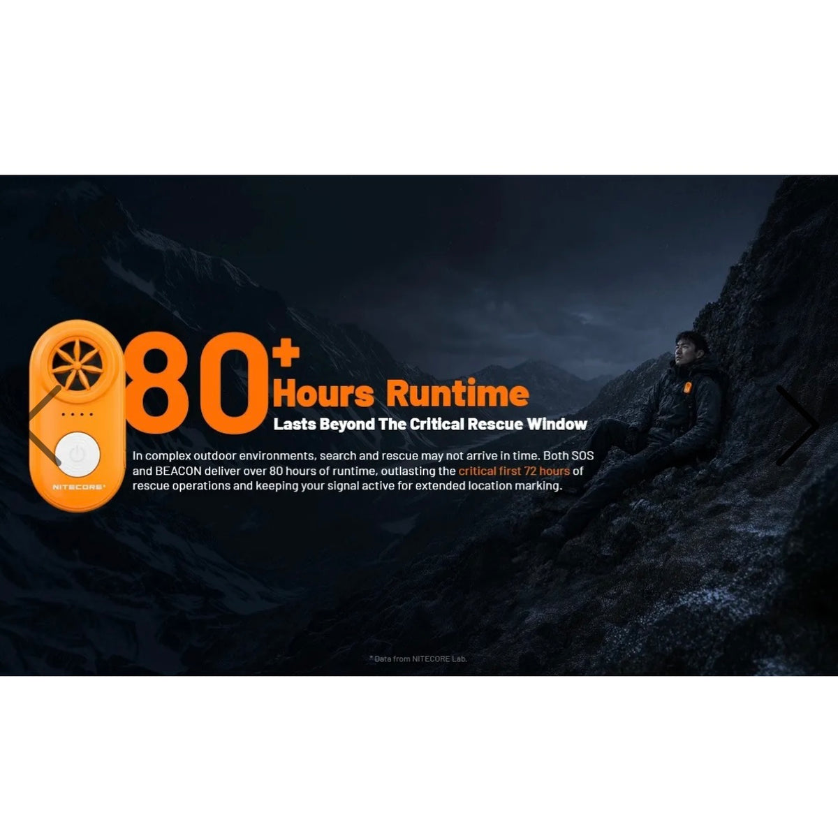 Nitecore NWE10 whistle ( orange )