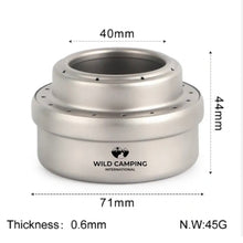 Load image into Gallery viewer, Wild Camping International- Titanium Alcohol Stove
