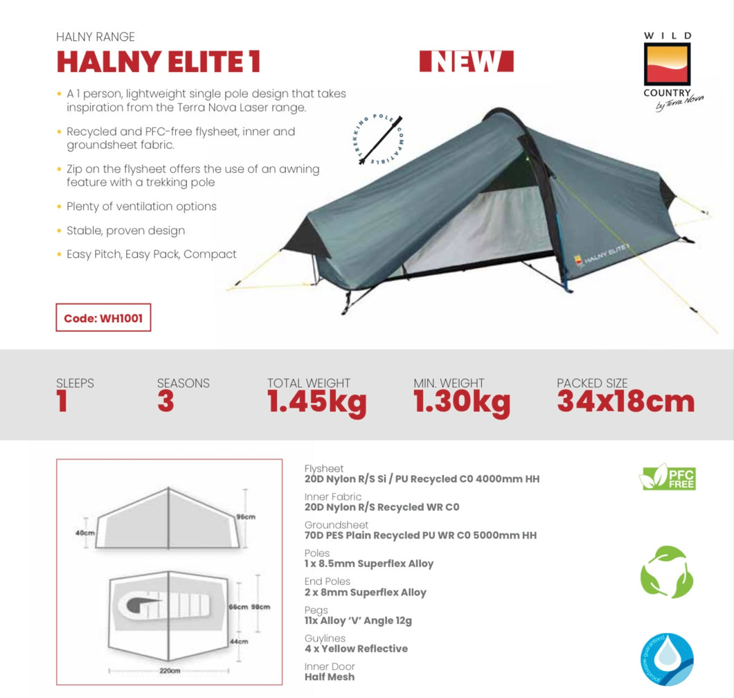 Halny Elite 1 NEW MODEL , by Wild Country