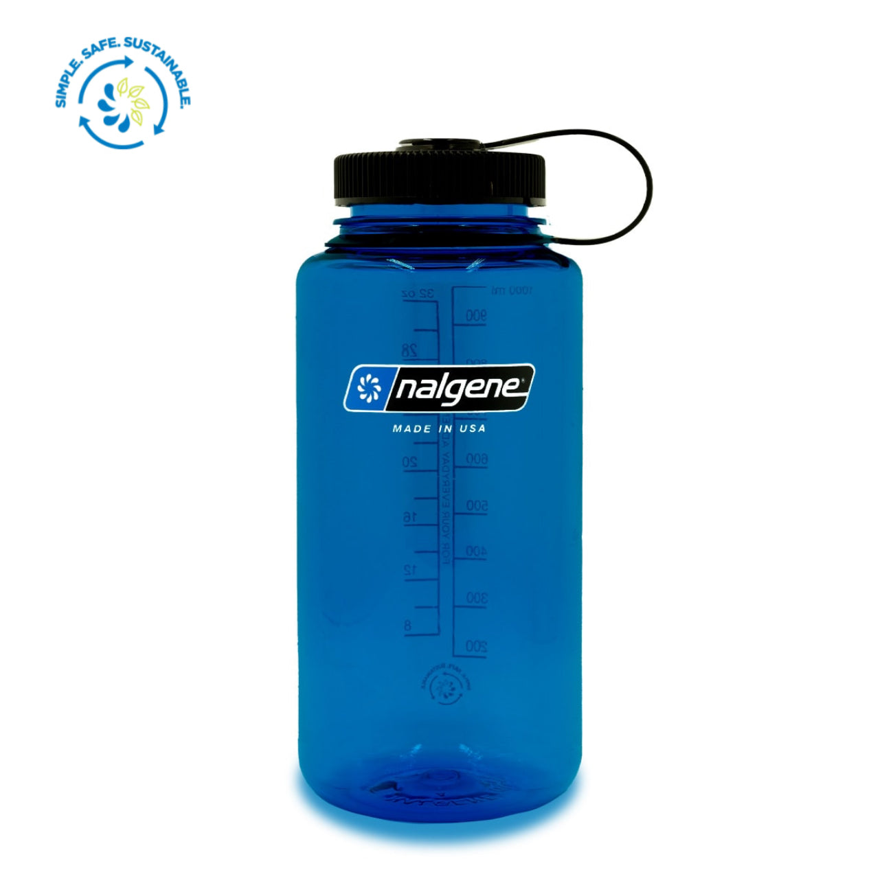 Nalgene 32oz Wide Mouth Sustain Water Bottle - Slate Blue