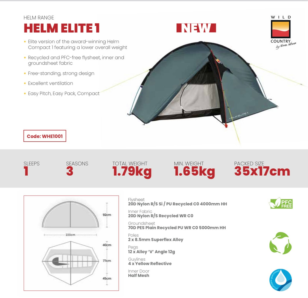 Helm Elite 1 NEW MODEL by Wild Country