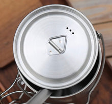 Load image into Gallery viewer, Wild Camping International Stainless Steel 750 ml Cooking / Hanging pot
