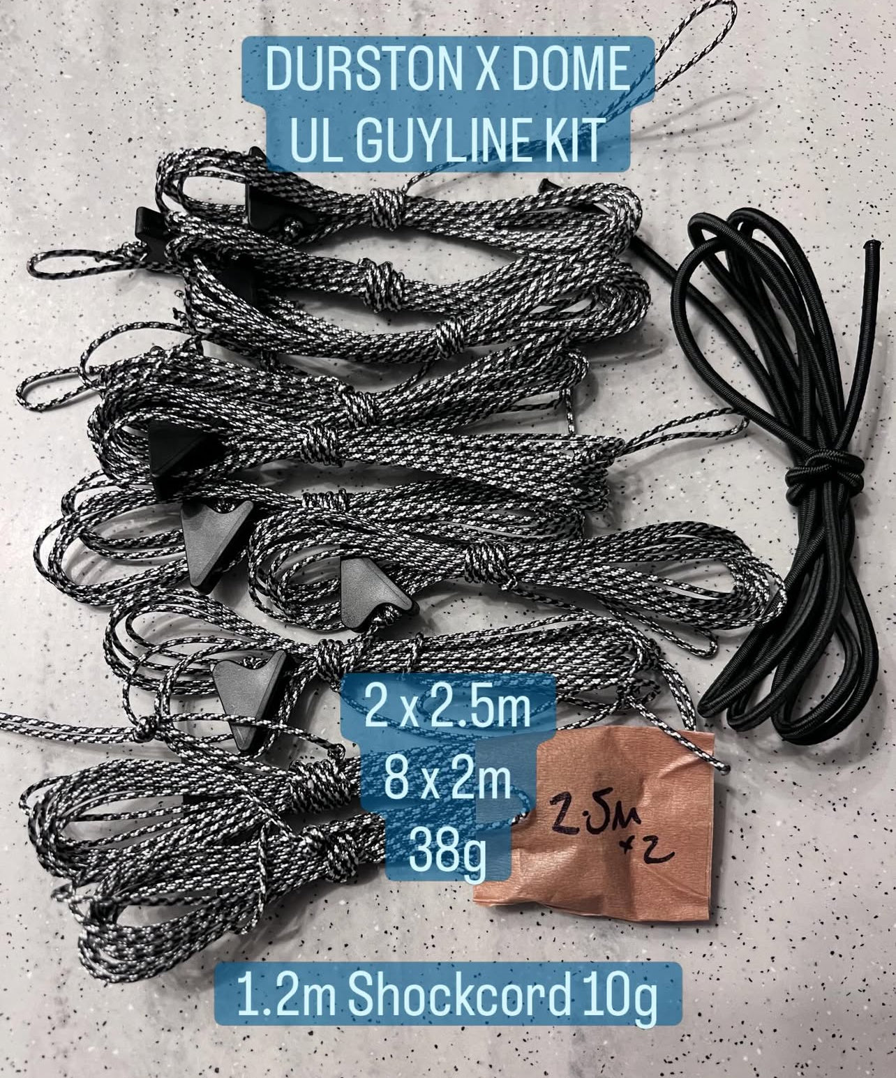 Dyneema Guylines -Durston X Dome 1+