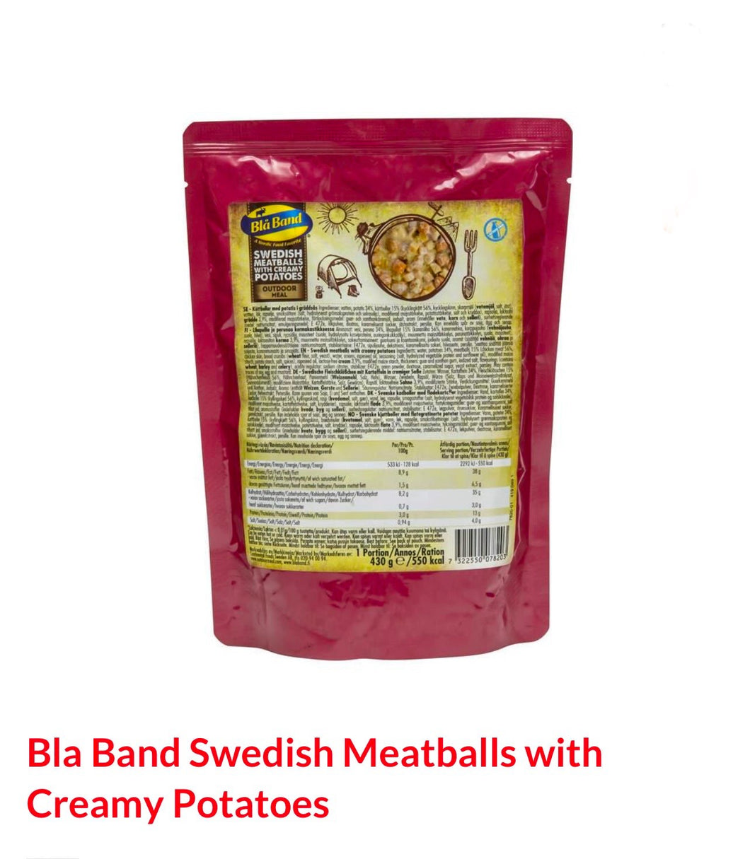 BLA BAND -Swedish Meatballs with creamy potatoes