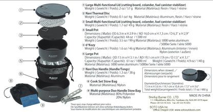 SOTO / NAVIGATOR COOKSET