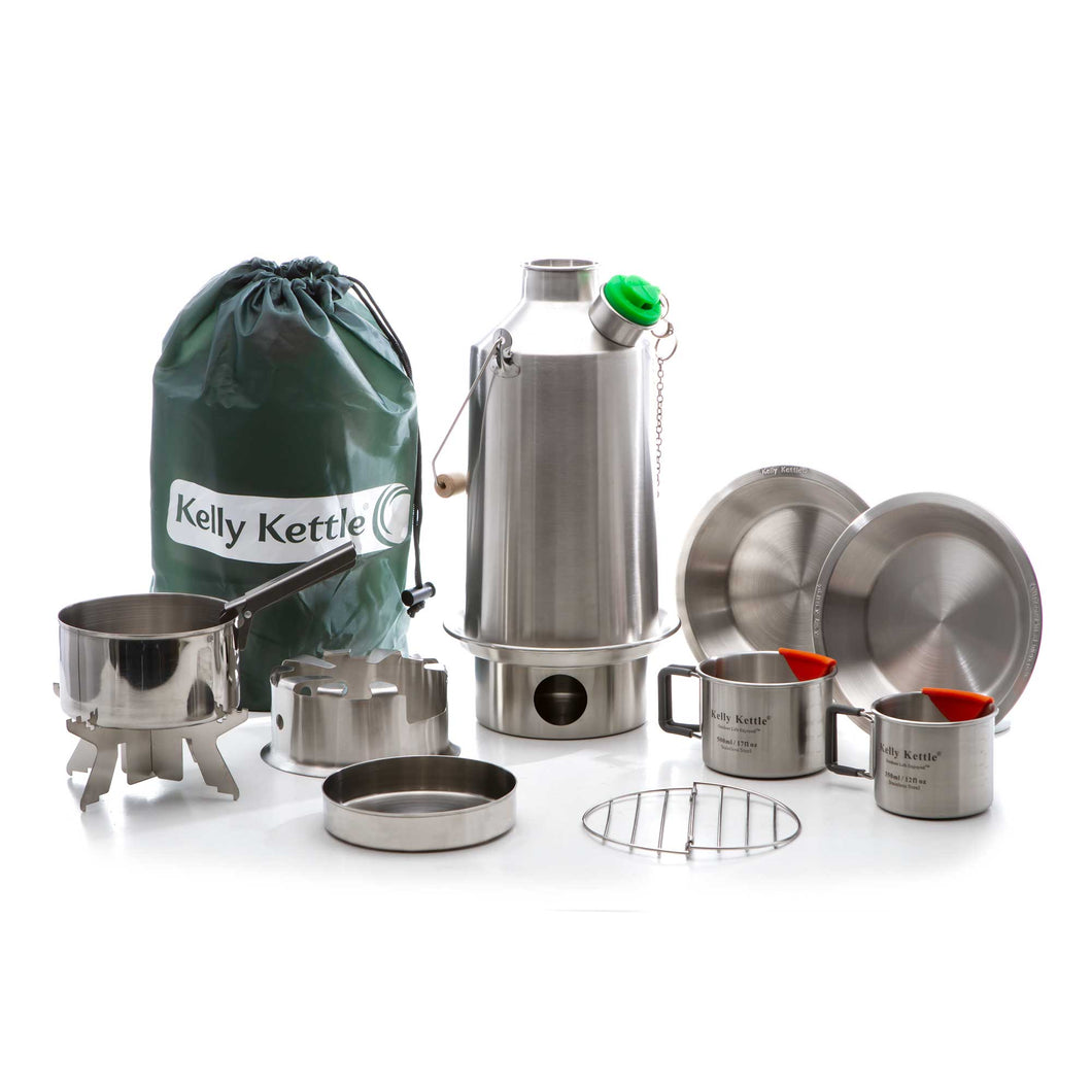 KELLY KETTLE Ultimate 'Base Camp' Kit (Stainless Steel) - VALUE DEAL