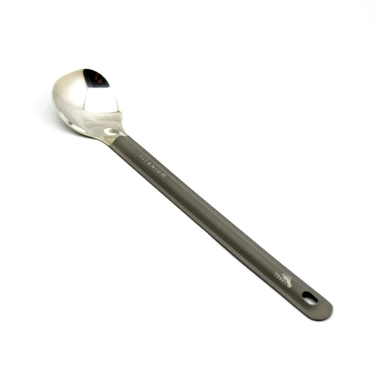 Toaks long handle spoon - polished bowl