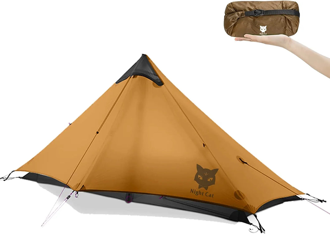 NIGHT CAT 1 PERSON TREKKING POLE TENT (LANSHAN 1 SPECS) FREE DELIVERY !
