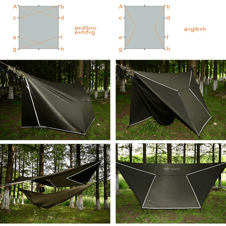 Ultralight top camo tarp