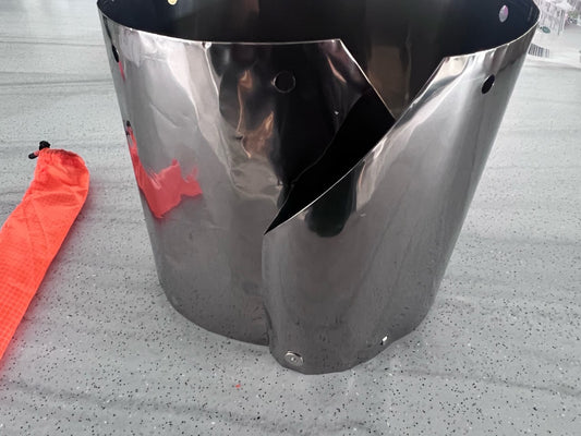 TITANIUM ULTRALIGHT ROLLED WINDSHIELD